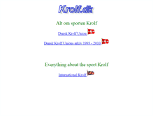 Tablet Screenshot of krolf.dk